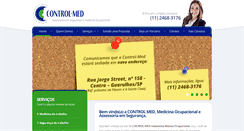 Desktop Screenshot of controlmed-assessoria.com.br