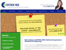 Tablet Screenshot of controlmed-assessoria.com.br